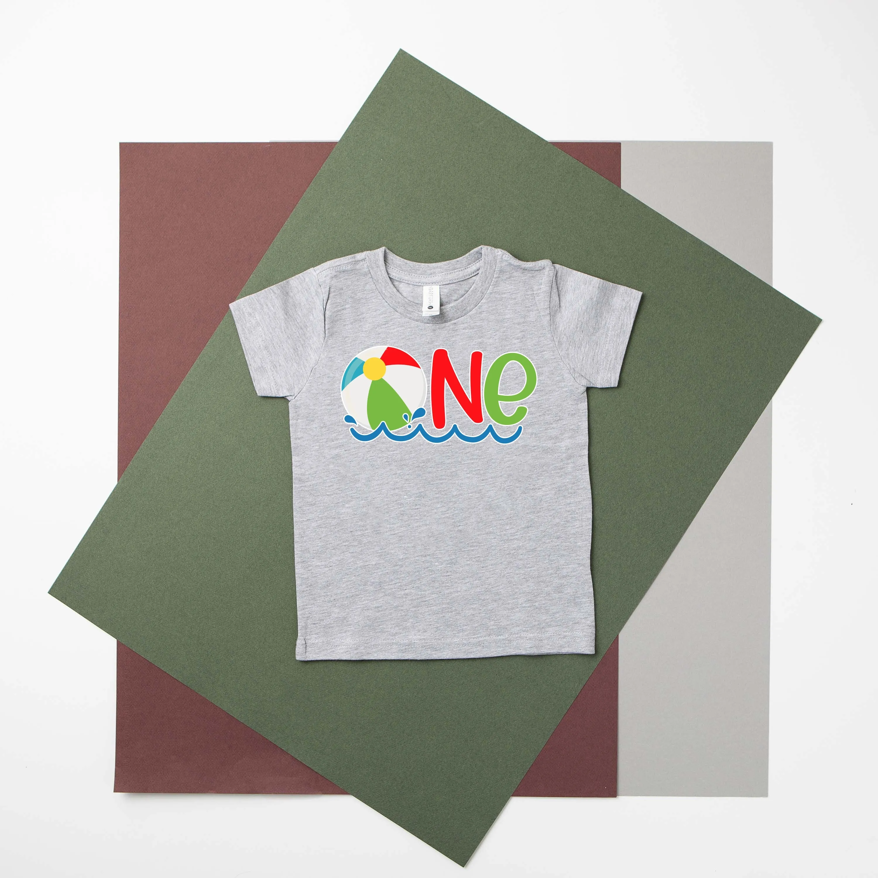 One Beach Ball Personalized Bodysuit or T-Shirt