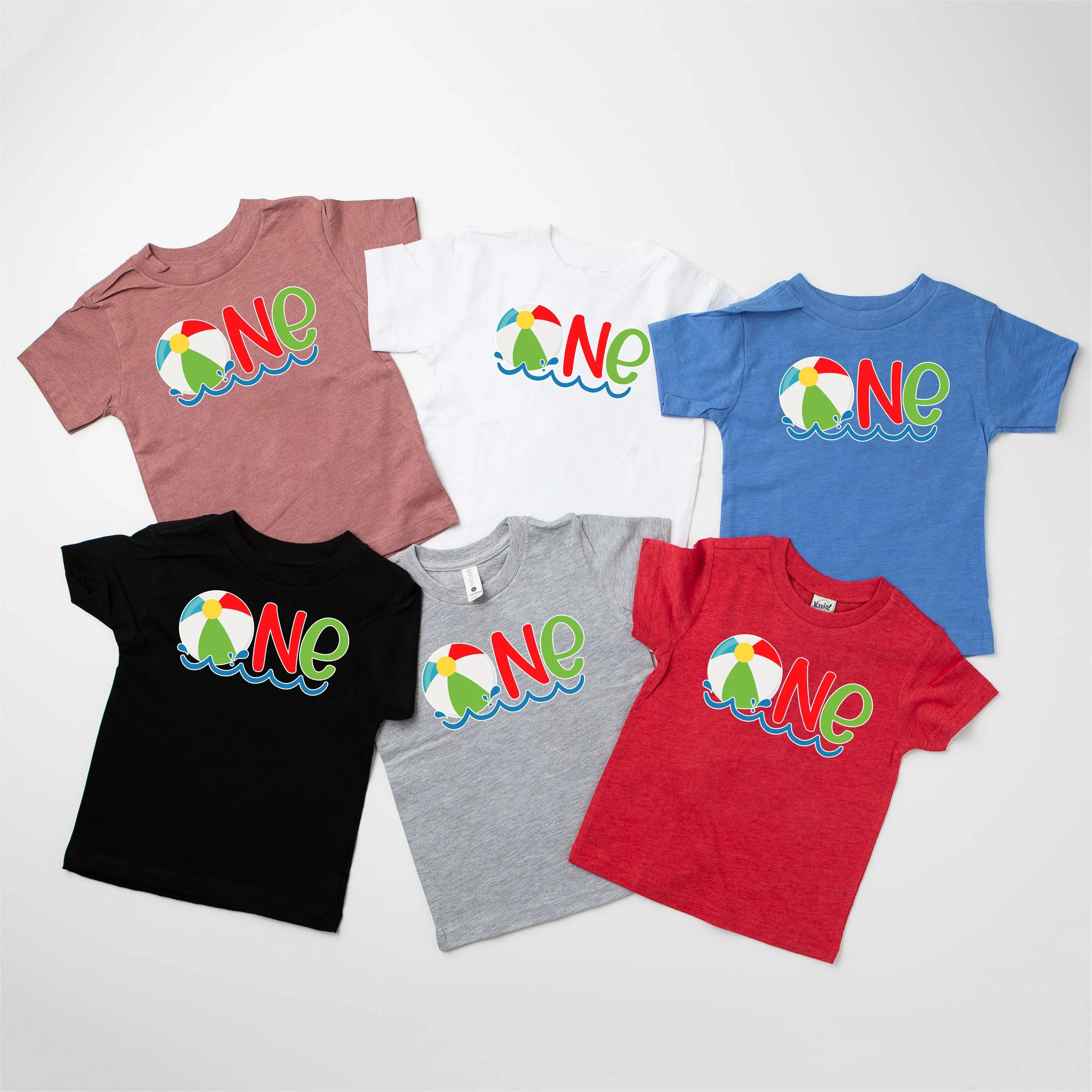 One Beach Ball Personalized Bodysuit or T-Shirt