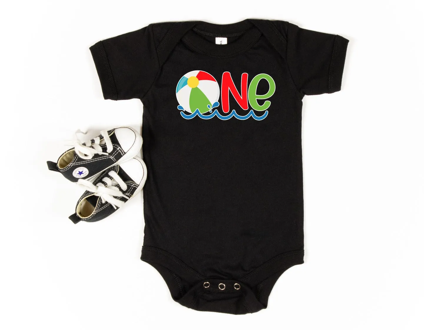 One Beach Ball Personalized Bodysuit or T-Shirt