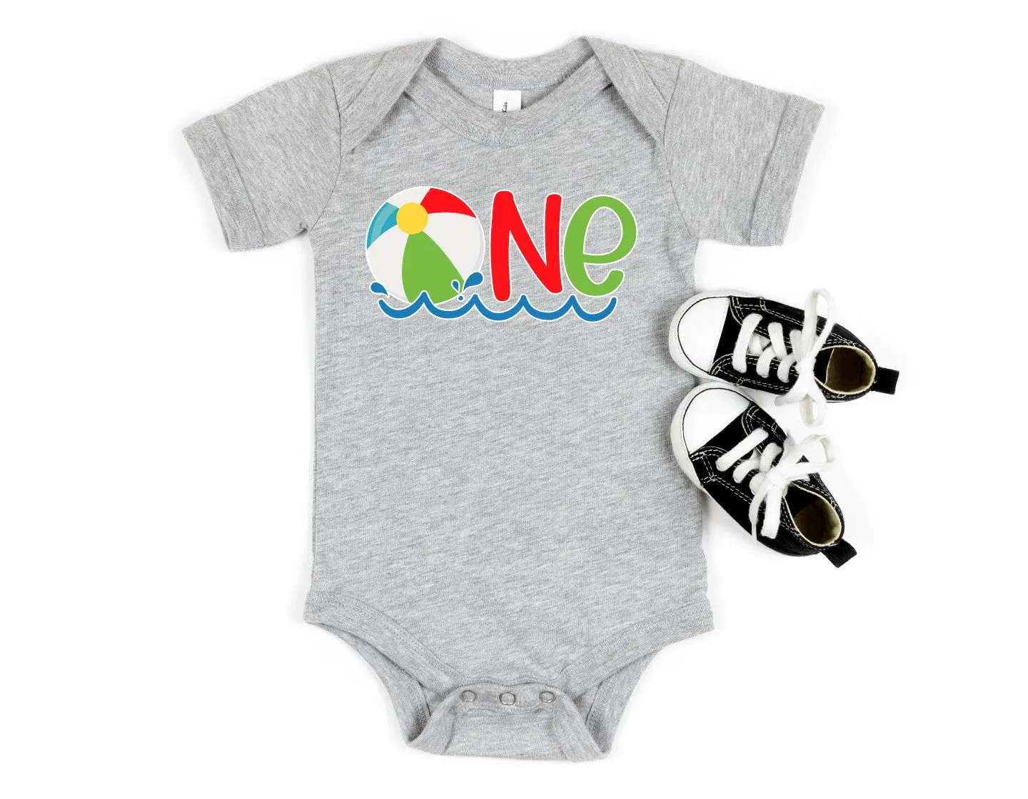 One Beach Ball Personalized Bodysuit or T-Shirt