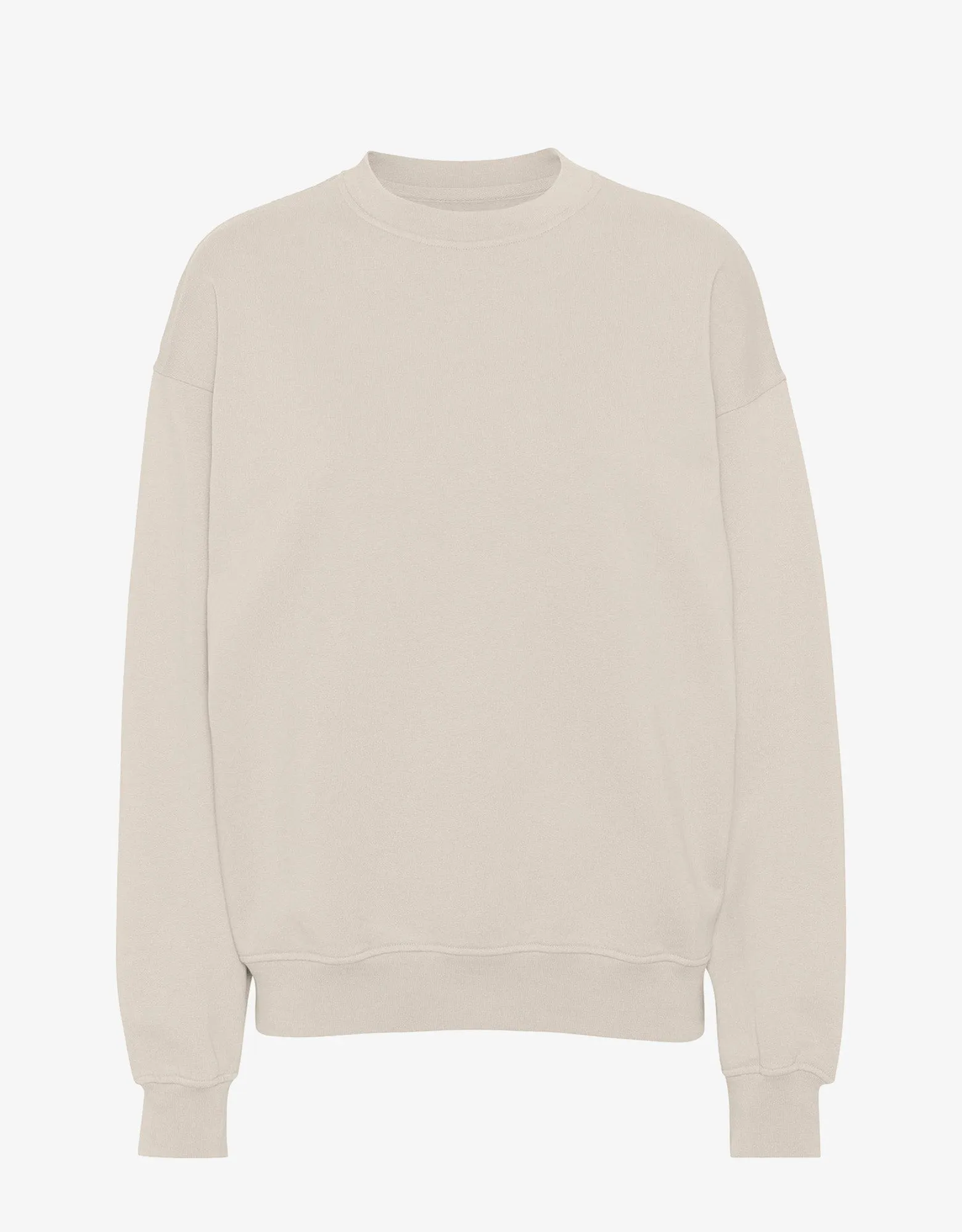 Organic Oversized Crew - Ivory White