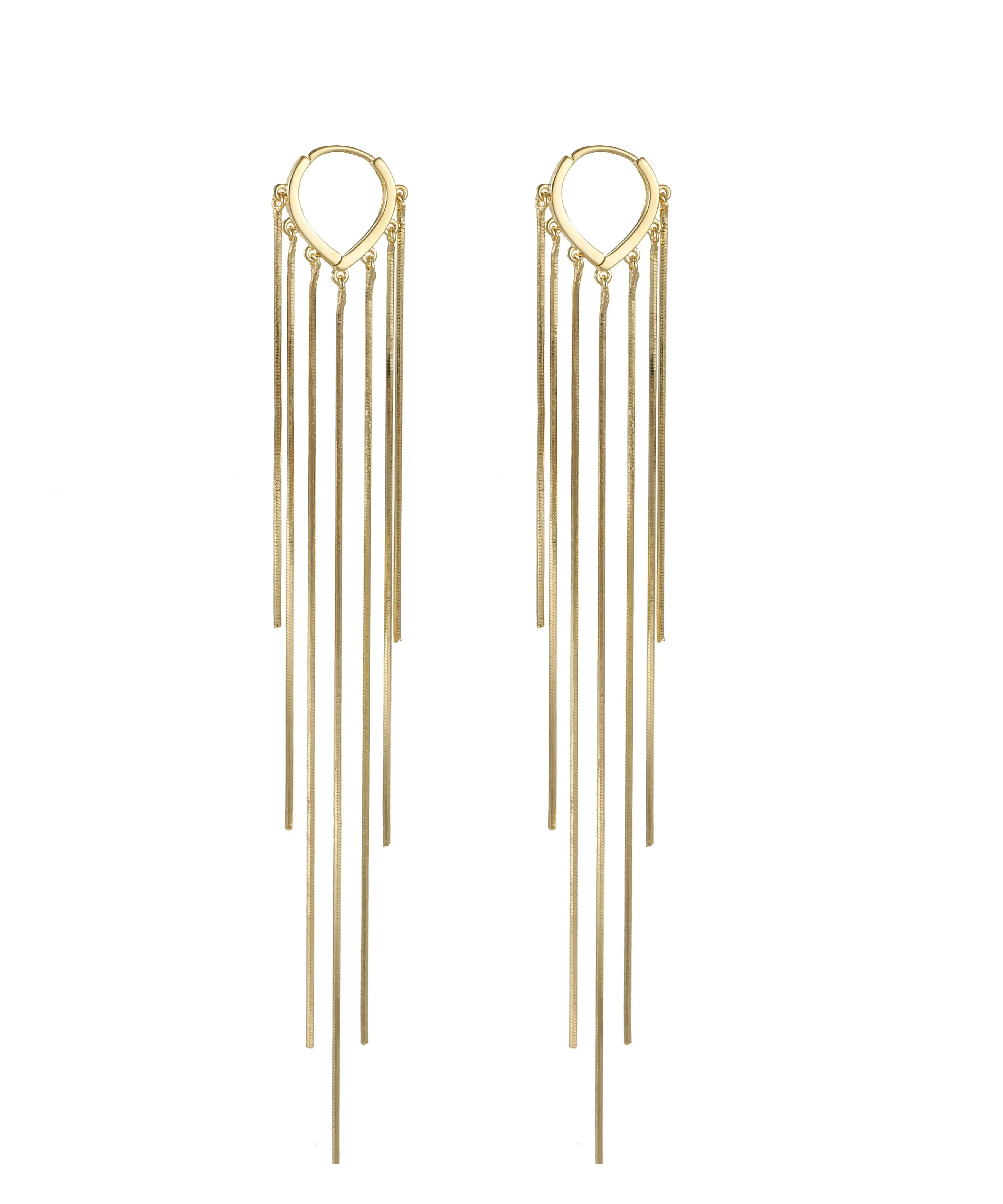 Overgild Tassel Drop Earrings