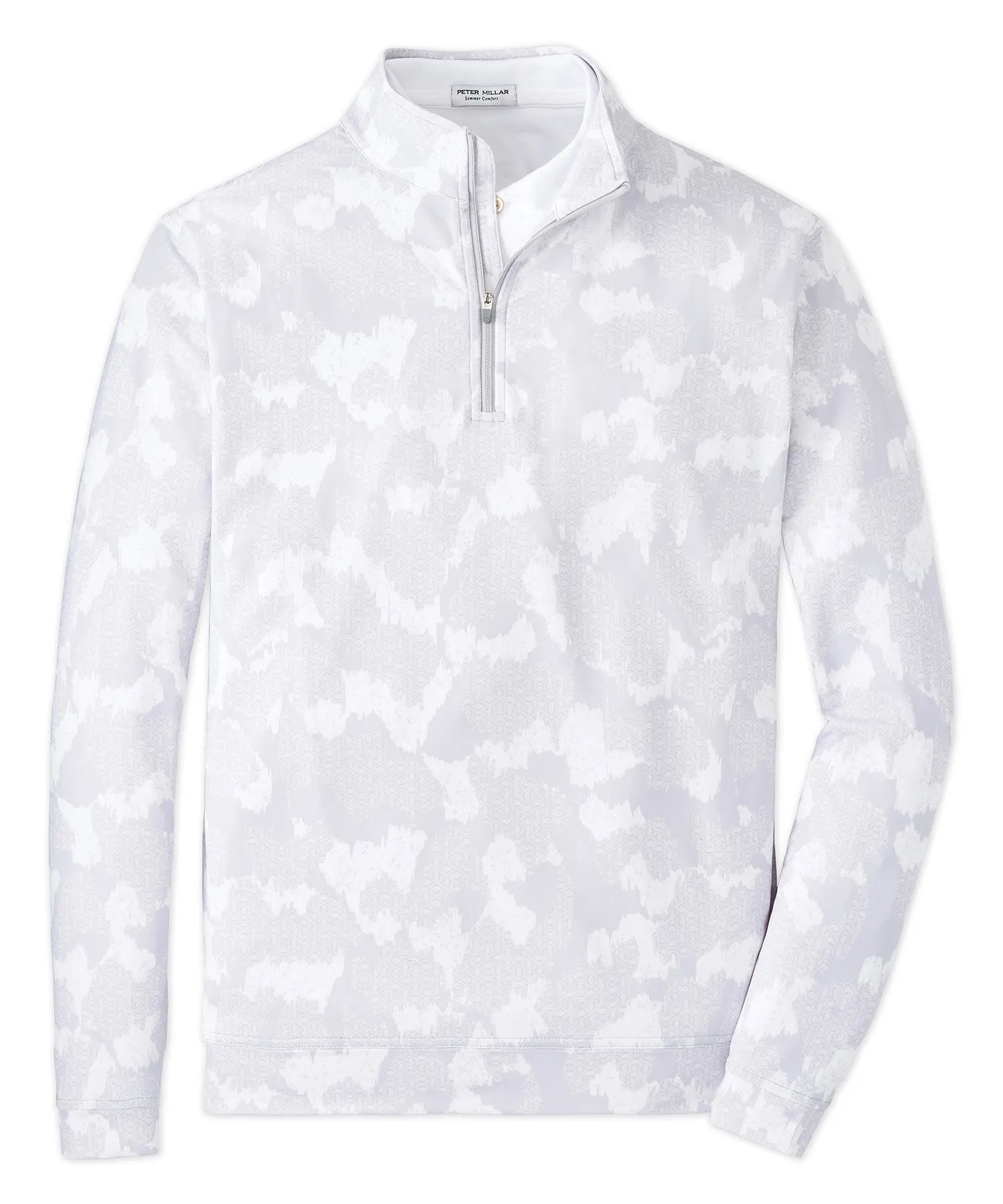 Peter Millar Crown Print Perth Quarter-Zip Pullover