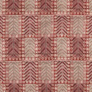 Printed Cotton & Linen - TERRA - 002 - Rouge