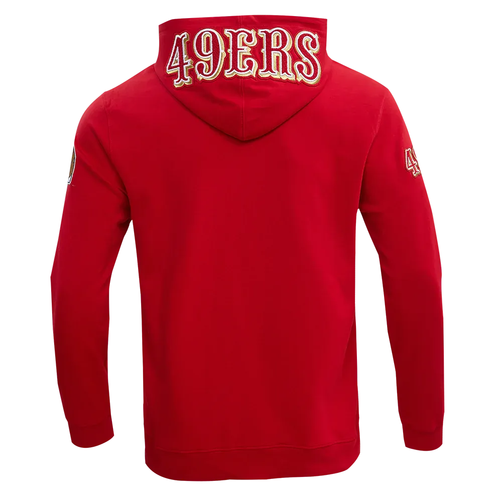 Pro Standard Men's San Francisco 49ers 4-Hit Full-Zip Hoodie-Scarlet