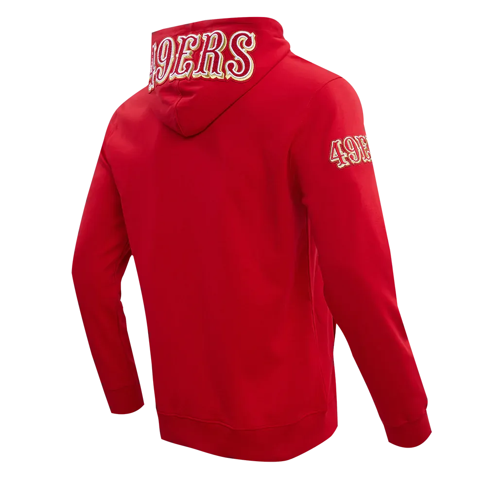 Pro Standard Men's San Francisco 49ers 4-Hit Full-Zip Hoodie-Scarlet