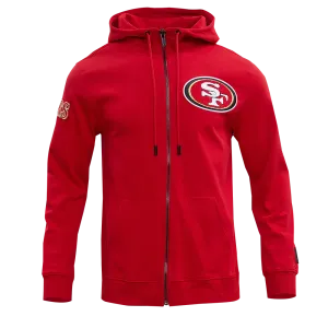 Pro Standard Men's San Francisco 49ers 4-Hit Full-Zip Hoodie-Scarlet