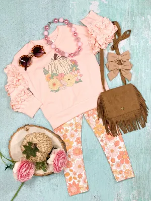 Pumpkins & Flowers Pants Set