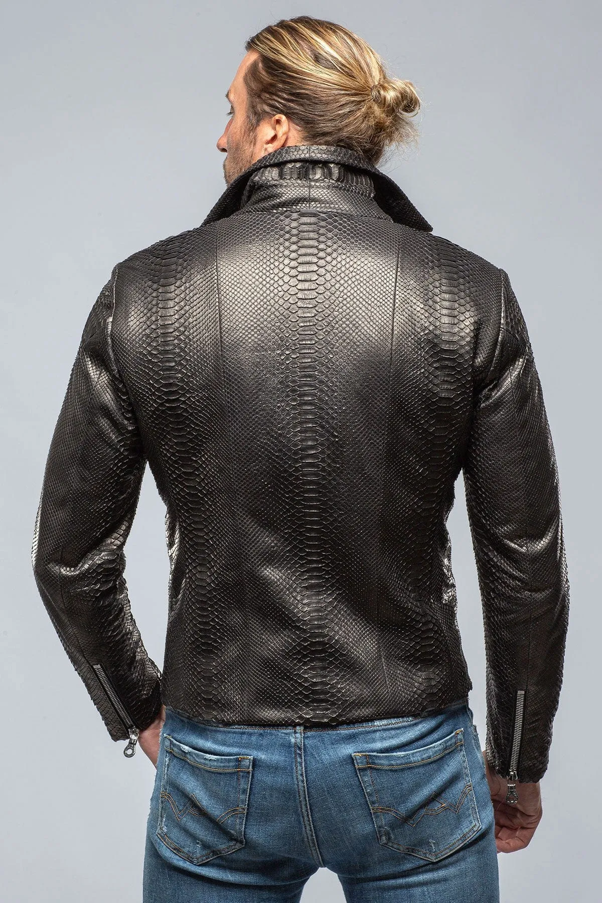 Python Moto Jacket in Black