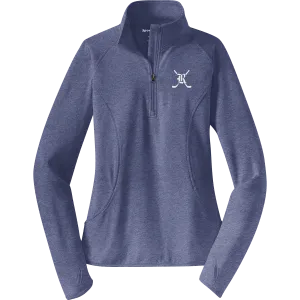 Randolph Middle School Ladies Sport-Wick Stretch 1/4-Zip Pullover