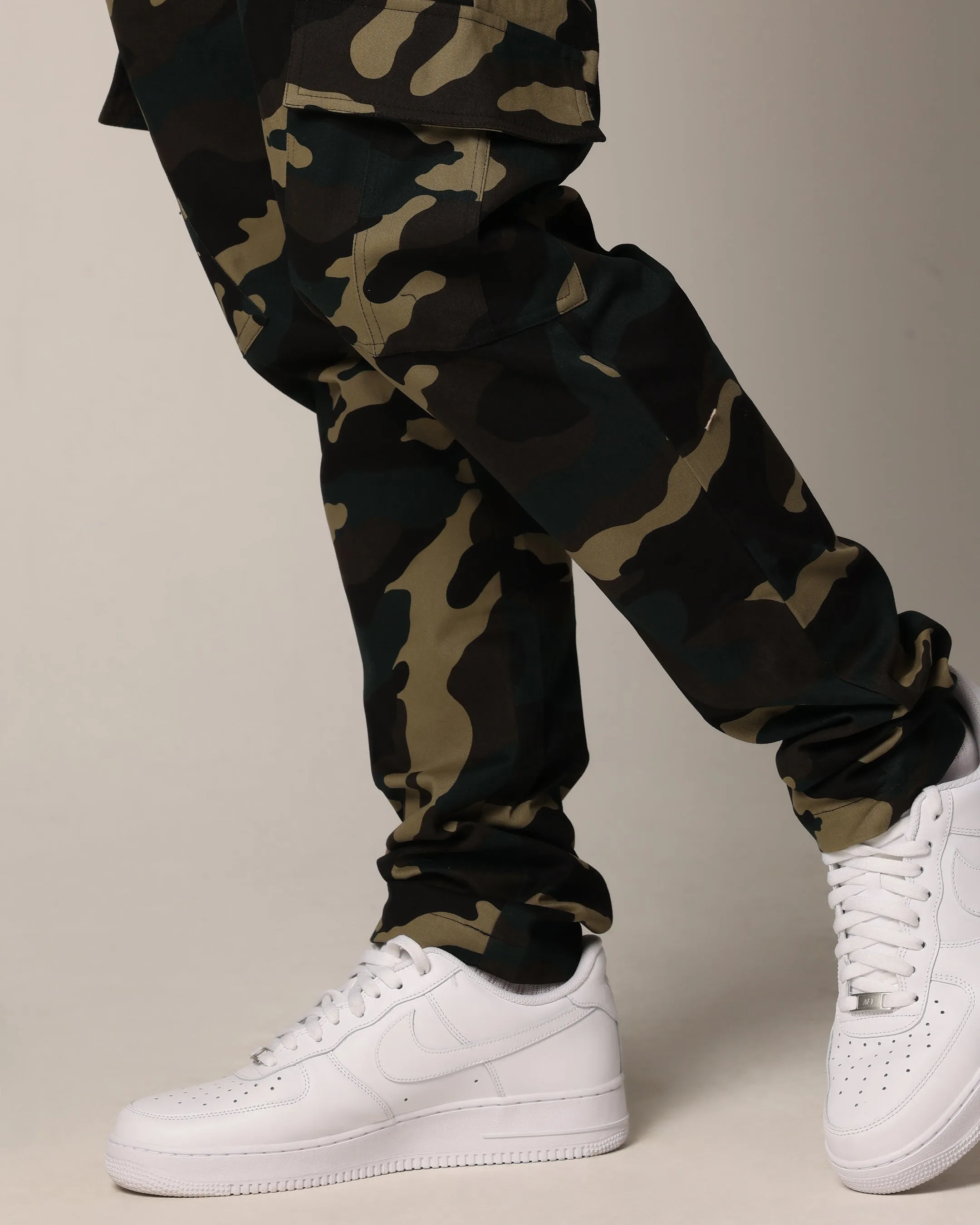 Saint Morta Tapered Cargo Pants Woodland Camo