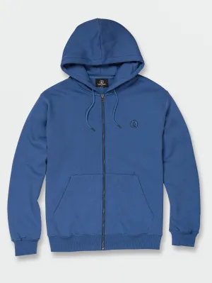 Single Stone Zip Fleece Hoodie - Camper Blue