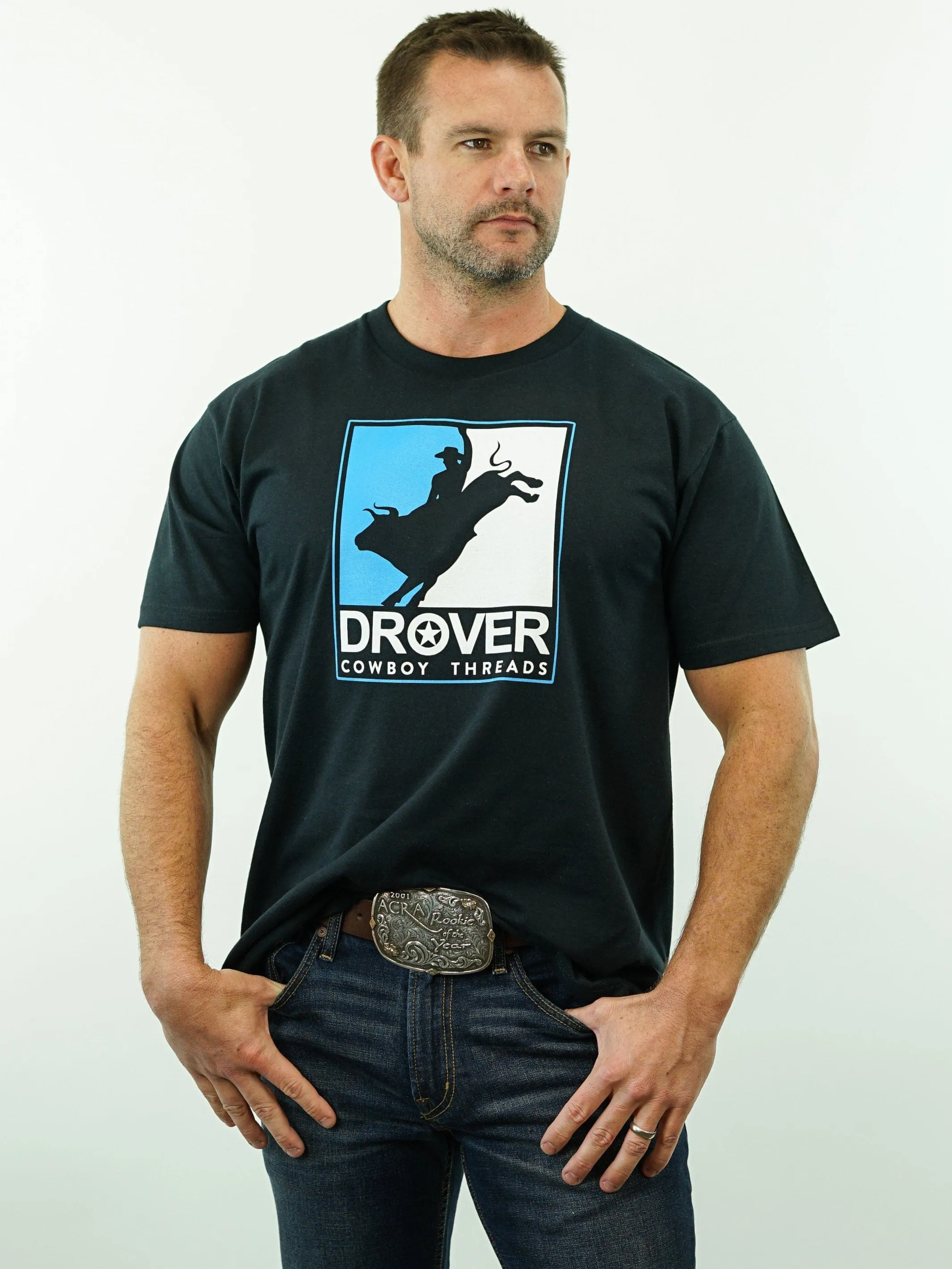 T-Shirt - Drover Rodeo - Black