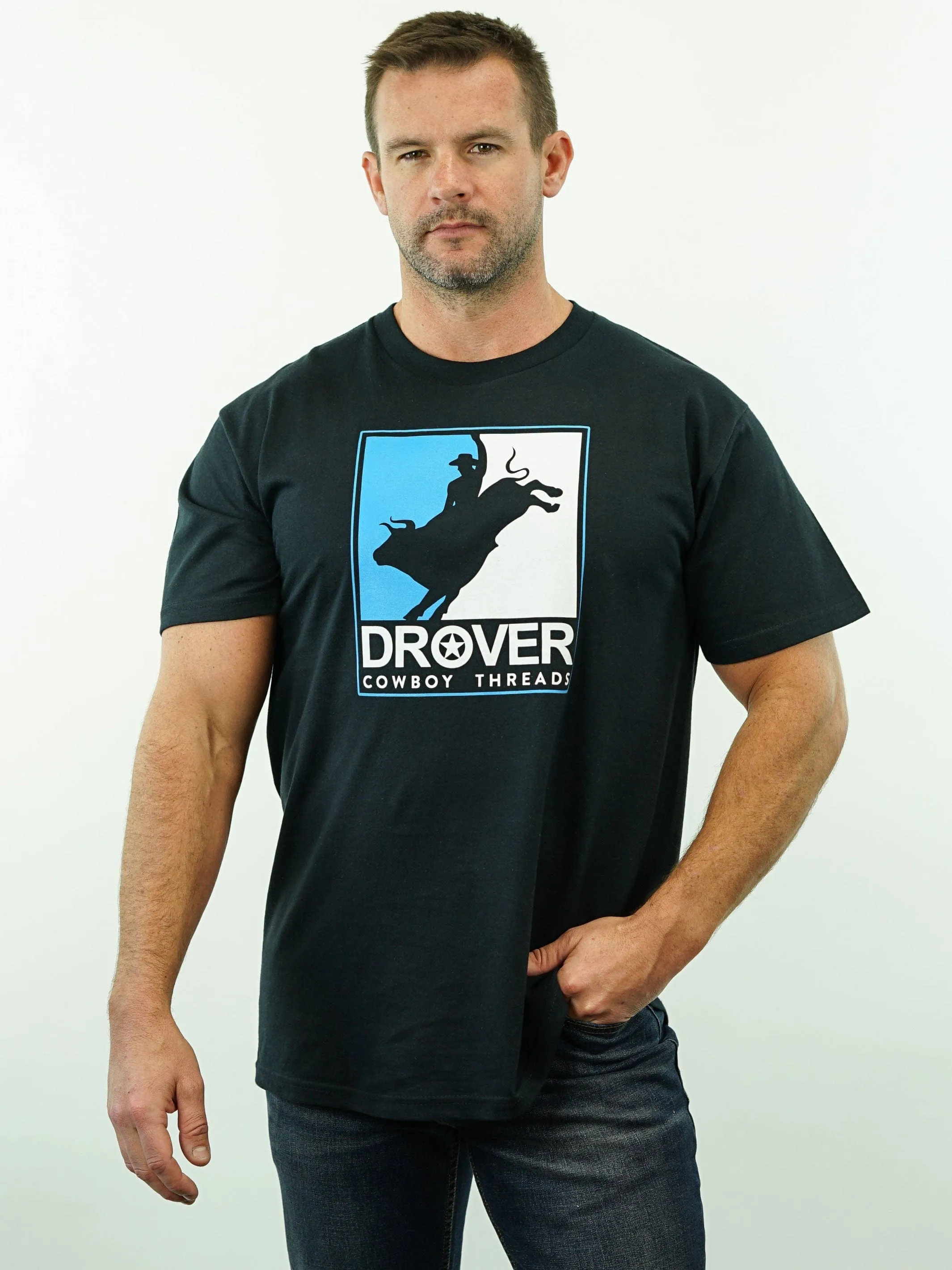 T-Shirt - Drover Rodeo - Black