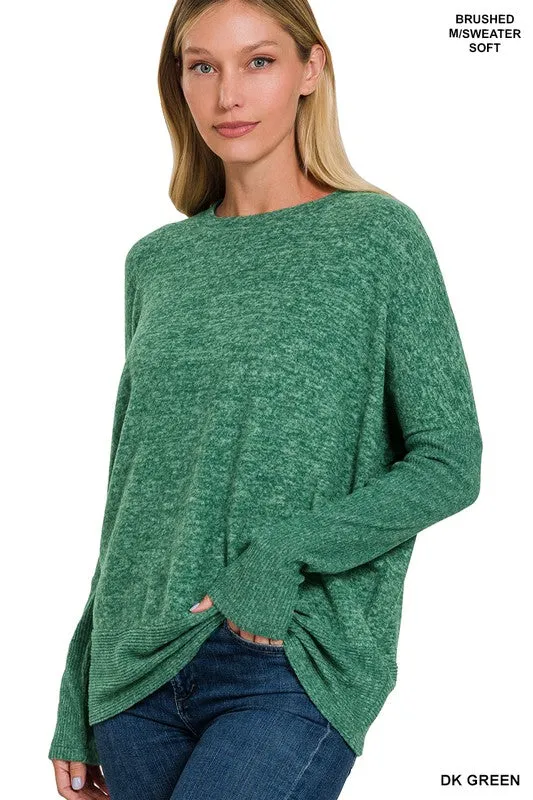 The 1 we LUV MELANGE HACCI DOLMAN SLEEVE SWEATER