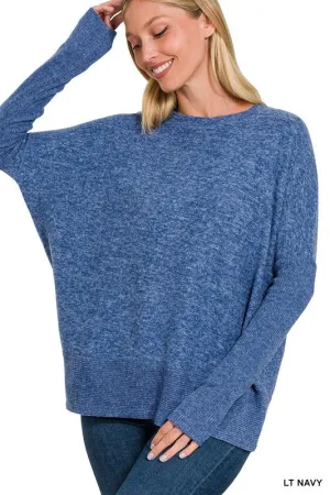 The 1 we LUV MELANGE HACCI DOLMAN SLEEVE SWEATER