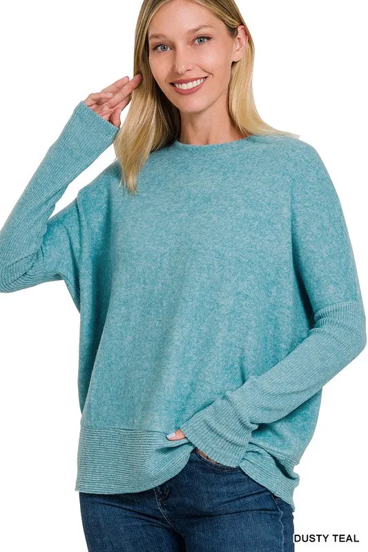 The 1 we LUV MELANGE HACCI DOLMAN SLEEVE SWEATER