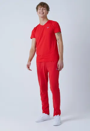 Tracksuit bottoms narrow, red