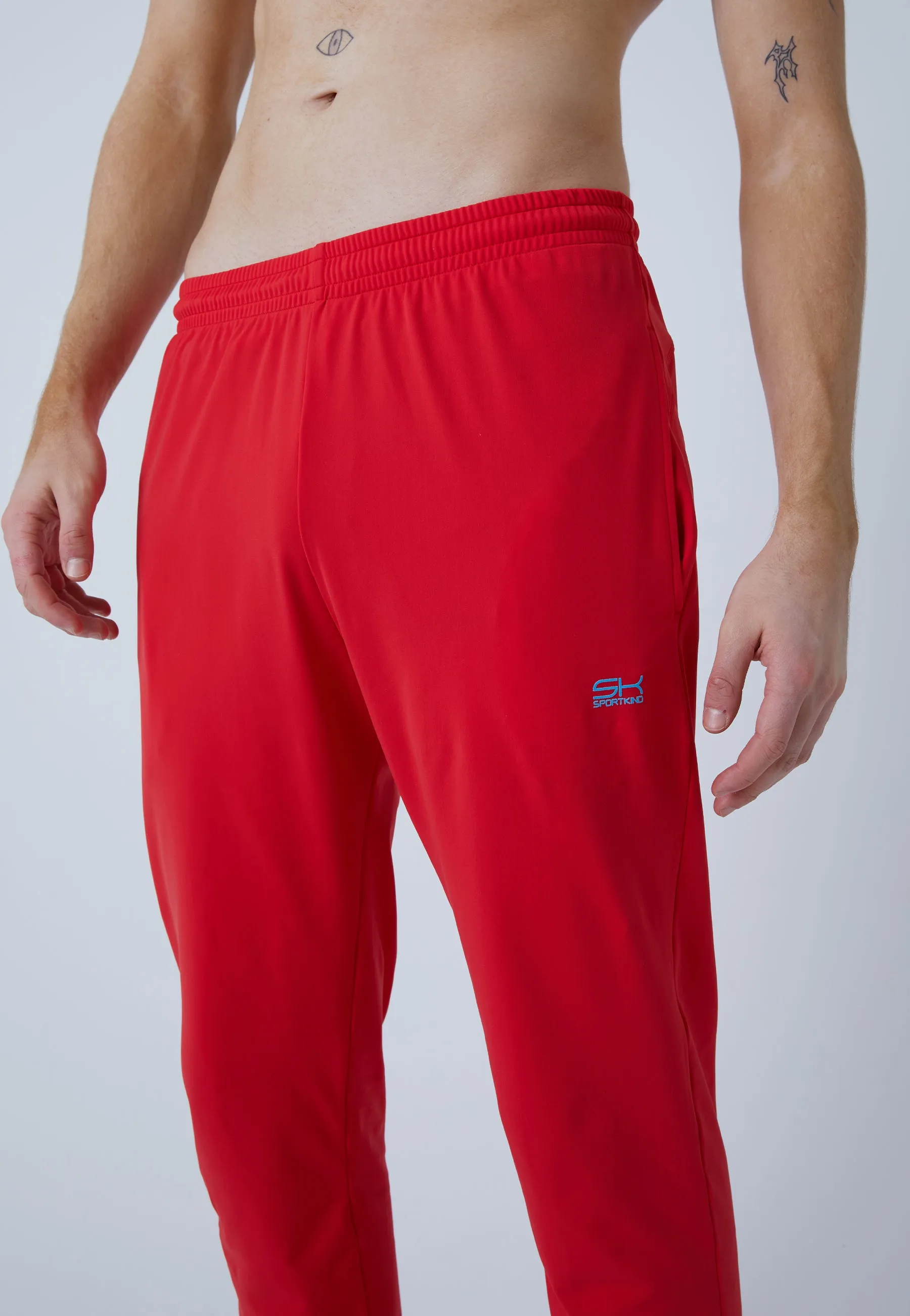 Tracksuit bottoms narrow, red