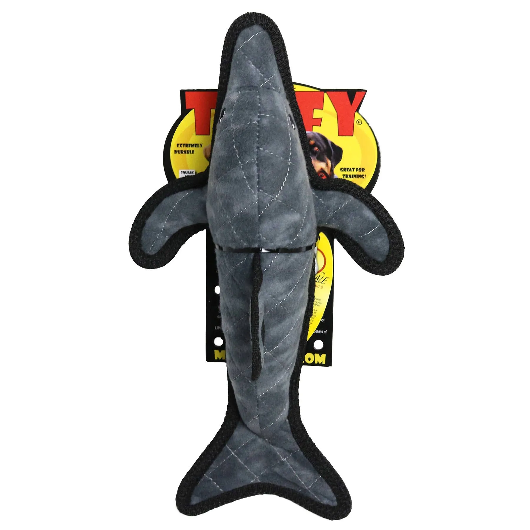 Tuffy Dog Toys - VIP Products - Tuffy Ocean Dolphin, Durable, Tough, Squeaky Dog Toy